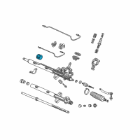 OEM 2002 Acura CL Cushion B, Power Steering Rack Diagram - 53436-S0K-A01