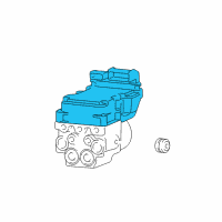 OEM Dodge Ram 1500 Anti-Lock Brake System Module Diagram - 68031387AD