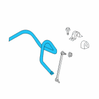 OEM 2016 Cadillac SRX Stabilizer Bar Diagram - 22783230