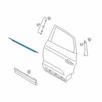 OEM 2019 Lincoln MKC Belt Weatherstrip Diagram - EJ7Z-7825860-C