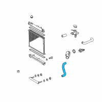 OEM 2011 Scion xD Lower Hose Diagram - 16572-37080