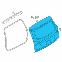 OEM Ford Escape Lift Gate Diagram - GJ5Z-7840010-A