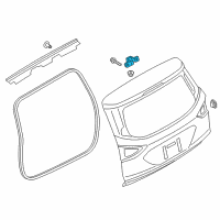 OEM 2013 Ford Explorer Hinge Diagram - CJ5Z-7842900-B