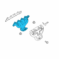 OEM Chevrolet Aveo5 Exhaust Manifold Diagram - 96481526