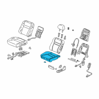 OEM 2004 Honda Accord Pad, Right Front Seat Cushion Diagram - 81137-SDN-L01