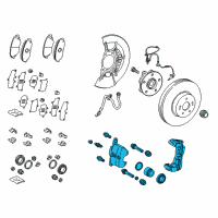 OEM 2018 Toyota Camry Caliper Assembly Diagram - 47730-33380