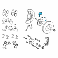 OEM 2018 Toyota Camry Front Speed Sensor Diagram - 89542-33141