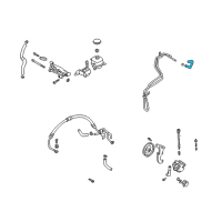 OEM 2005 Kia Rio Hose-Return Diagram - 0K32A32682A