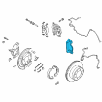 OEM 2019 Ford F-250 Super Duty Caliper Support Diagram - DC3Z-2B582-A