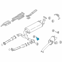 OEM 2015 Infiniti QX80 Mounting Assembly-Exhaust, Rubber Diagram - 20721-1LA0A