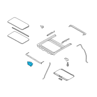 OEM 2012 Nissan Juke Motor Assy-Sunroof Diagram - 91295-1KA0B