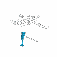 OEM 2014 GMC Sierra 2500 HD HOIST ASM-SPA WHL Diagram - 84447780