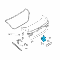 OEM 2014 Ford Focus Latch Diagram - BM5Z-5443150-B