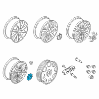 OEM Lincoln Center Cap Diagram - HP5Z-1130-D