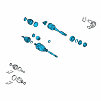 OEM 2014 Toyota RAV4 Axle Assembly Diagram - 43410-0R092