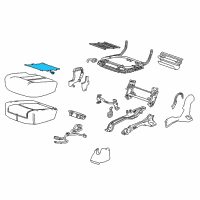 OEM 2011 Cadillac SRX Seat Cushion Heater Diagram - 25980514