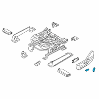 OEM 2022 Ford Ranger Slide Knob Diagram - KB5Z-14711-AA