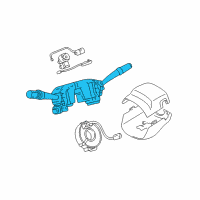 OEM Lexus LS430 Switch Assy, Turn Signal Diagram - 84310-50620