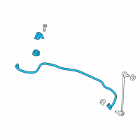 OEM 2016 Buick Regal Stabilizer Bar Diagram - 20906482