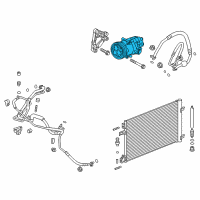 OEM Chevrolet Cruze Compressor Diagram - 13414019