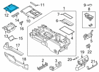 OEM 2021 Ford F-150 PANEL - INSTRUMENT Diagram - ML3Z-1504608-BA