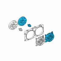 OEM 2005 Buick Park Avenue Fan Kit, Engine Coolant Diagram - 12362557