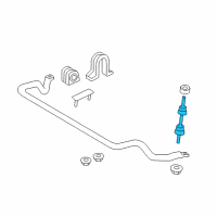 OEM 2004 Ford F-150 Heritage Stabilizer Link Diagram - EU2Z-5K483-B