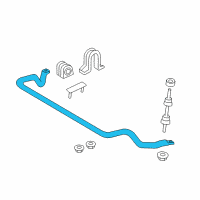 OEM Ford F-150 Heritage Stabilizer Bar Diagram - 4L3Z-5482-AA