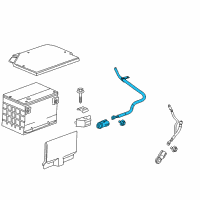 OEM Chevrolet SSR Cable Asm-Battery Positive Diagram - 15780141