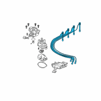 OEM Nissan Frontier Cable Set High Tension Diagram - 22440-9Z060