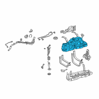 OEM 2009 Lexus GX470 Fuel Gas Tank Assembly Diagram - 77001-3D510