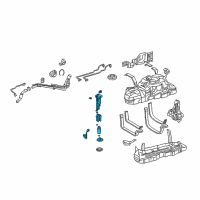 OEM Toyota Fuel Pump Assembly Diagram - 77020-35102