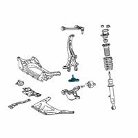 OEM 2009 Lexus IS F Front Left Lower Suspension Ball Joint Assembly Diagram - 43330-39635