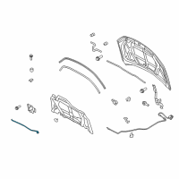 OEM 2009 Lincoln MKZ Stay Rod Diagram - 6E5Z-16826-A