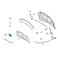 OEM 2012 Ford Fusion Latch Diagram - AE5Z-16700-A