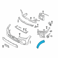 OEM BMW X5 Side Marker Reflector Left Diagram - 63-14-7-437-079