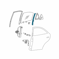 OEM 2000 Hyundai Accent Channel Assembly-Rear Door Division Diagram - 83510-25000
