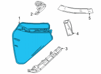 OEM 2016 Toyota Mirai Tail Lamp Assembly Diagram - 81551-62040