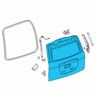 OEM 2015 Cadillac Escalade Lift Gate Diagram - 84344656