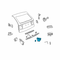 OEM Saturn Astra Lock Diagram - 13188852