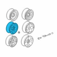 OEM 2011 GMC Yukon Wheel Diagram - 9595662