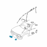 OEM 2009 Chevrolet Trailblazer Front Sensor Diagram - 10383585