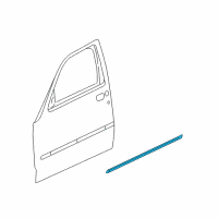 OEM 2010 Dodge Nitro Molding-Front Door Diagram - 1BS48TZZAB