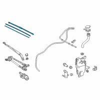 OEM 2018 Lexus NX300h Front Wiper Blade, Right Diagram - 85212-78011