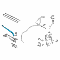 OEM 2021 Lexus NX300 Windshield Wiper Arm Assembly, Right Diagram - 85211-78010