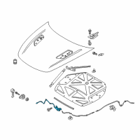 OEM 2018 Kia Stinger Hood Latch Assembly Diagram - 81130J5000