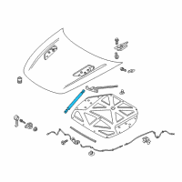 OEM 2020 Kia Stinger Lifter-Hood Diagram - 81161J5000