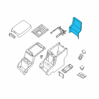 OEM 2014 Nissan NV2500 Finisher-Console Box Diagram - 96930-1PA0A