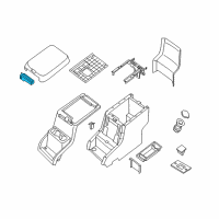 OEM 2016 Nissan NV1500 Latch Assembly Console Diagram - 96927-1PA0A