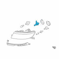 OEM 2016 Ford Focus High Beam Bulb Diagram - 93BZ-13466-A